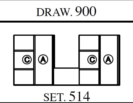 Модуль для хранения Draw.90 Set 514 Wood